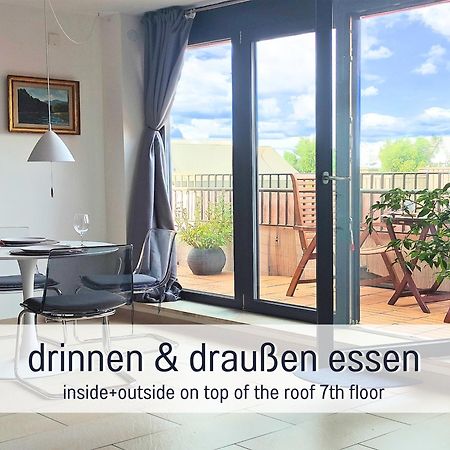 Ferienwohnung Rheinblick Penthouse Wolke 7 - Neuss/Düsseldorf Exterior foto