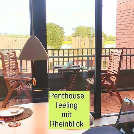 Ferienwohnung Rheinblick Penthouse Wolke 7 - Neuss/Düsseldorf Exterior foto